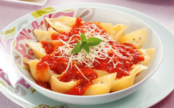 Conchiglione de quatro queijos