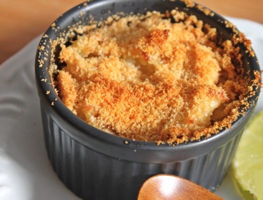 Bolinho de bacalhau assado no potinho