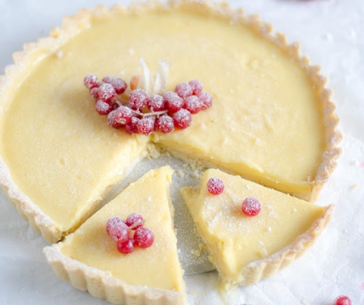 Torta de limão com chocolate branco