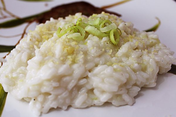 Risoto de alho-poró