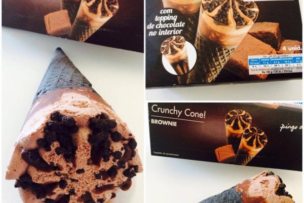 Crunchy Cone! Brownie – Gelado Pingo Doce