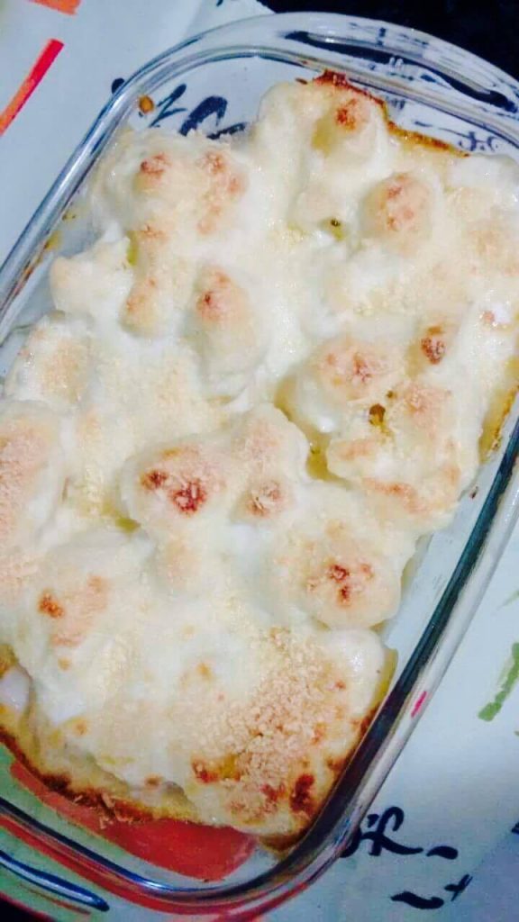 couve flor gratinada