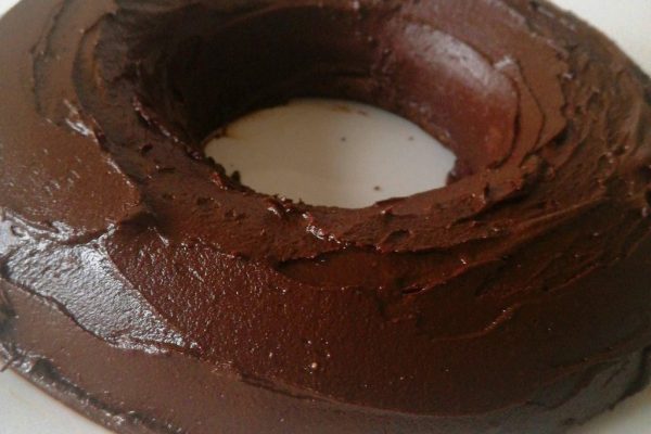 Bolo fit de chocolate com banana