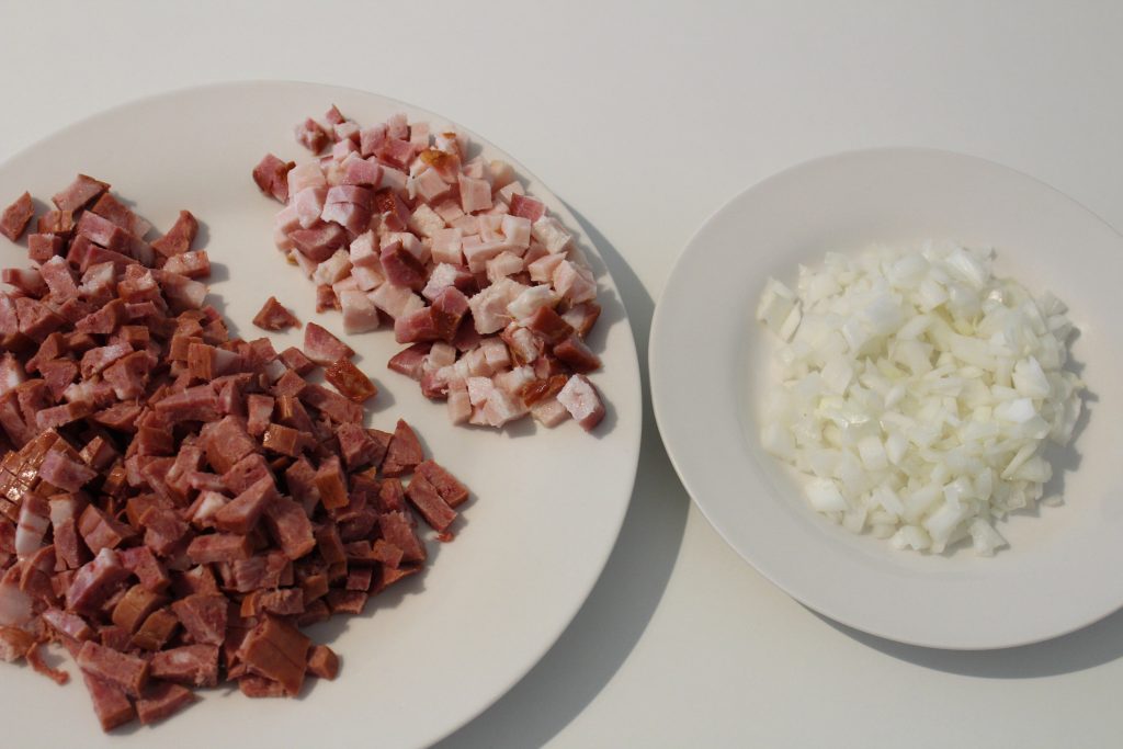 Risotto de calabresa e bacon