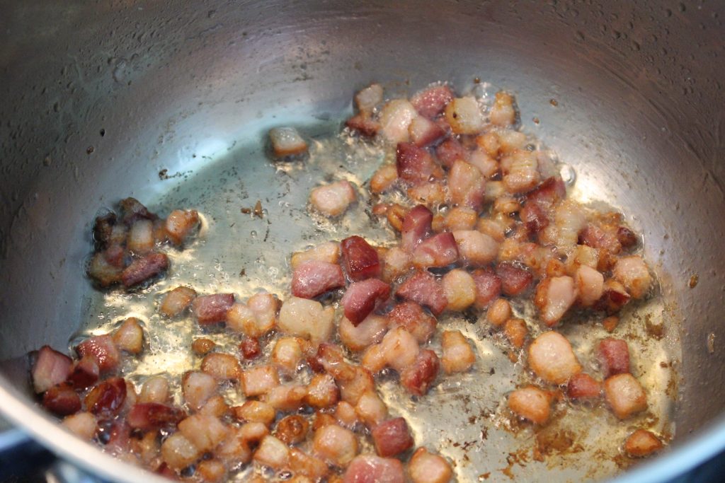 Risotto de calabresa e bacon