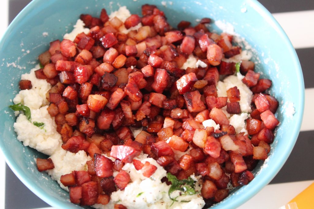 ricotta e bacon