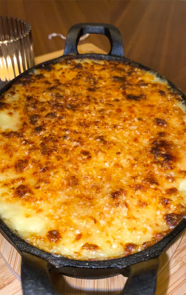 Brandade de bacalhau gratinada