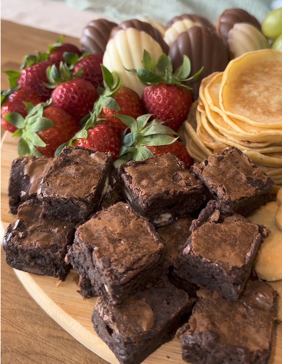 Brownie cremoso com casquinha crocante